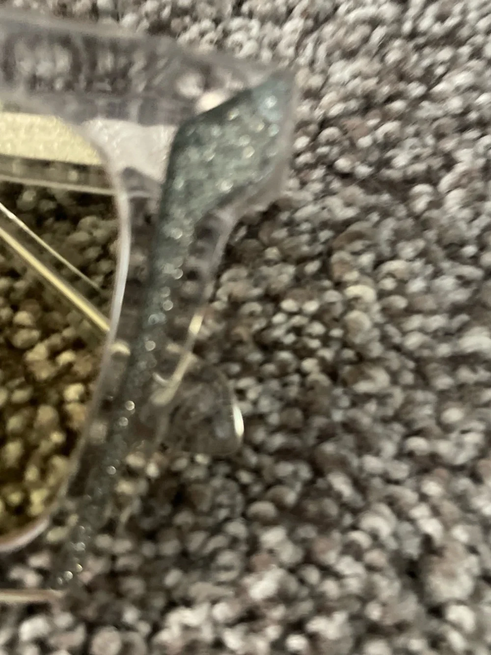 Clear Square Sunglasses with Green Tint